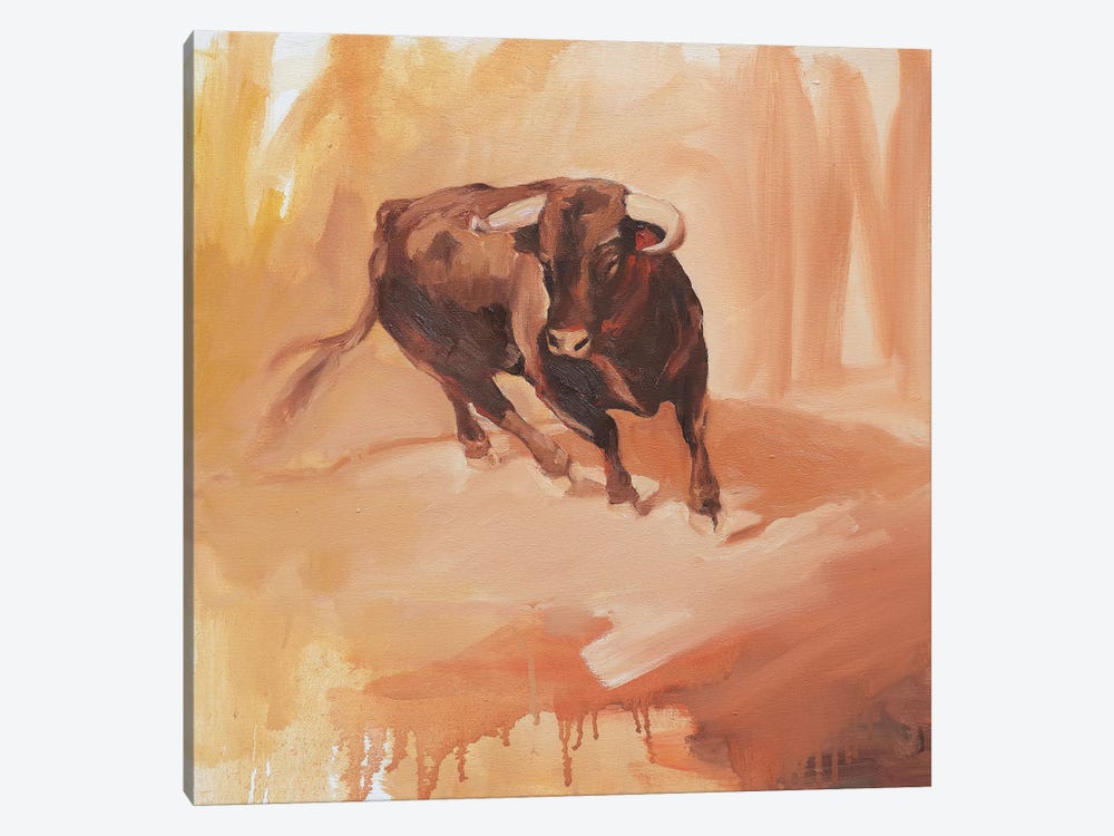 Toro Bravo III by Zil Hoque 1-piece Canvas Print