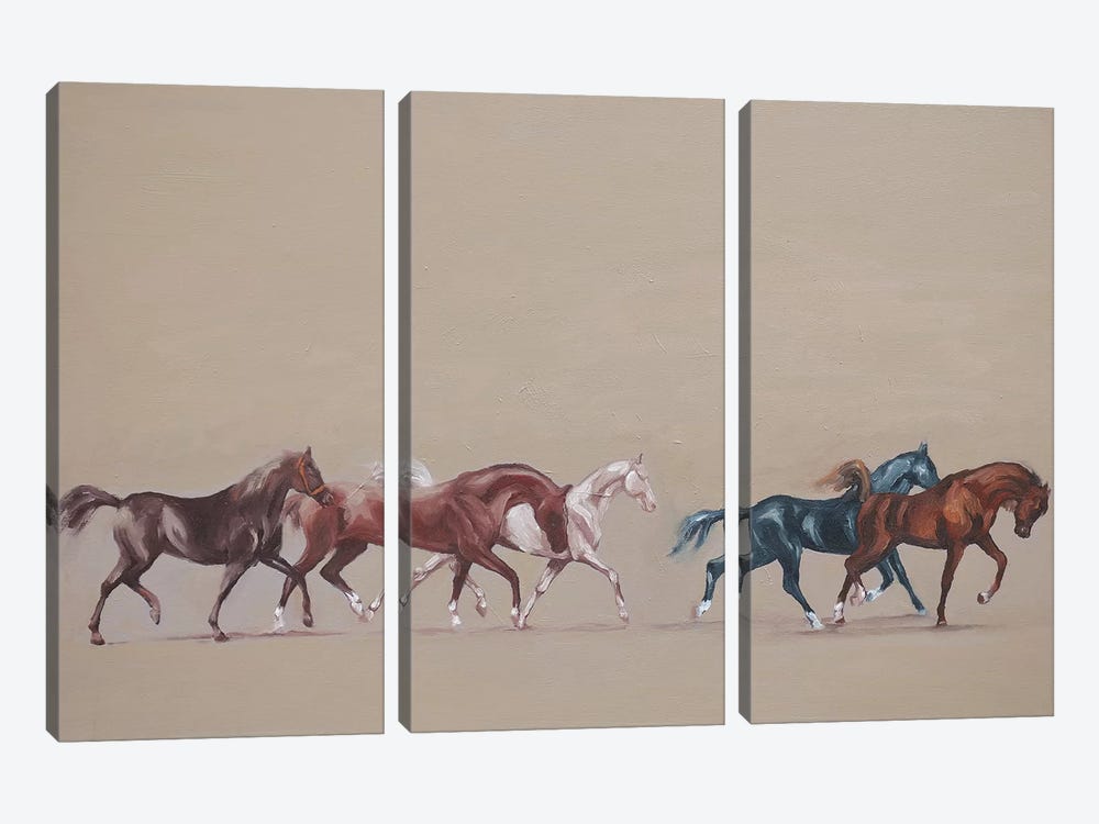 Arabians  by Zil Hoque 3-piece Canvas Artwork