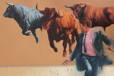 Chasing the Market   by Zil Hoque art print