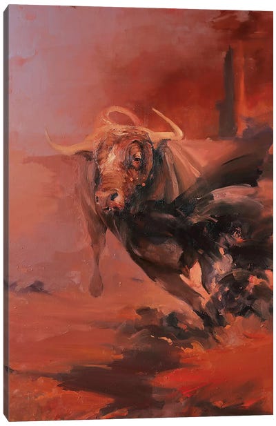 Corrida I   Canvas Art Print - Bull Art