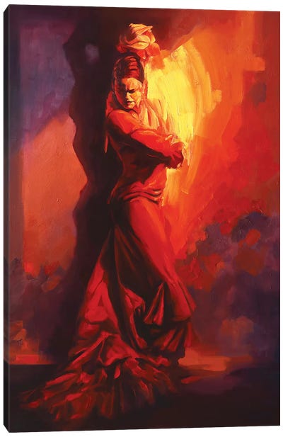 Evolution V   Canvas Art Print - Flamenco