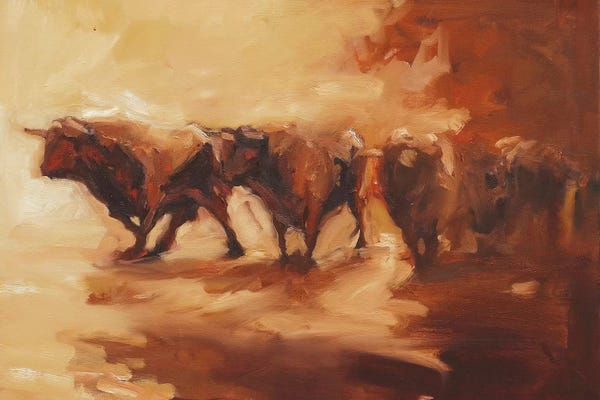 Bulls: Lidians II by Zil Hoque