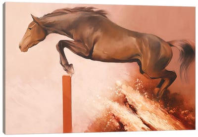 Splash IV  Canvas Art Print - Equestrian Art