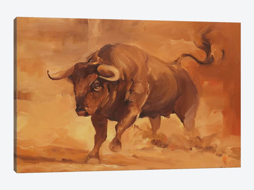 Toro Bravo IV by Zil Hoque 1-piece Canvas Art Print