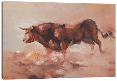 Toro Bravo V Canvas Art Print - Zil Hoque