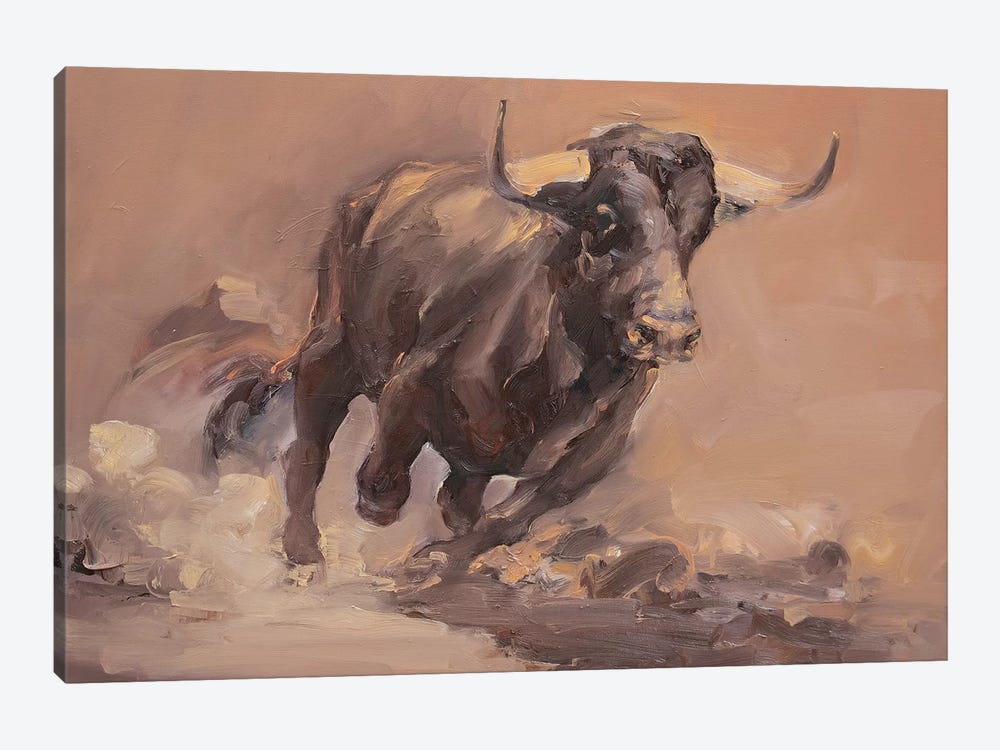 Toro Bravo VI  by Zil Hoque 1-piece Canvas Art