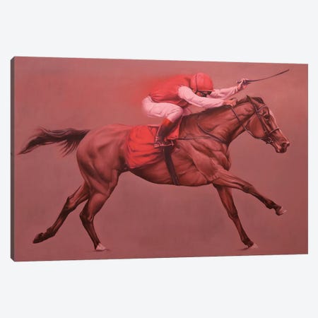 Primary Red Canvas Print #ZHO96} by Zil Hoque Canvas Artwork