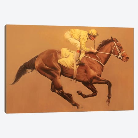 Primary Yellow Canvas Print #ZHO97} by Zil Hoque Canvas Artwork