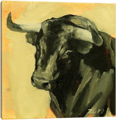 Toro Head II Canvas Art Print - Bull Art