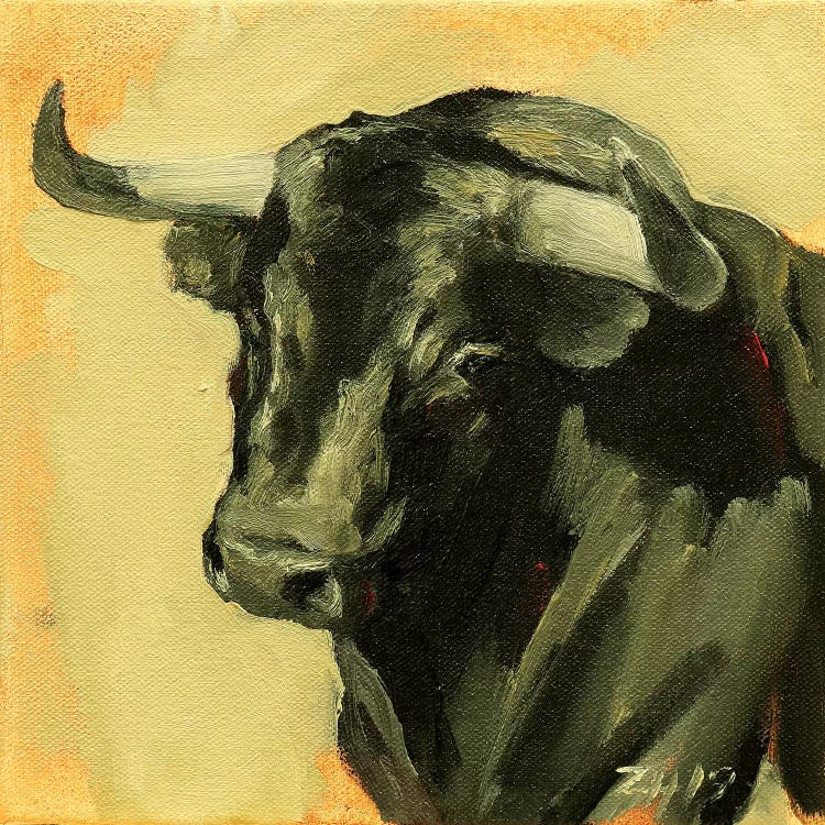 Toro Head II by Zil Hoque canvas print