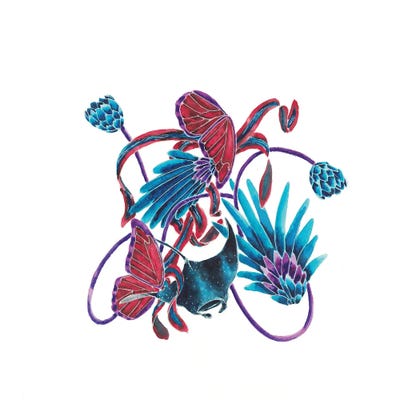 A Simple Complication XIII by Bobbziee framed canvas print