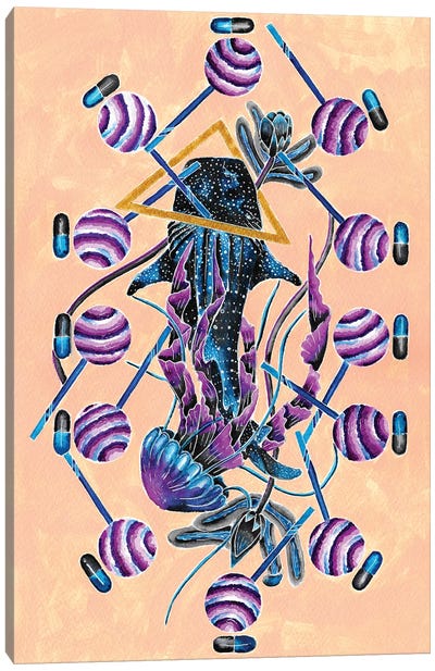Candyland Canvas Art Print - Jellyfish Art