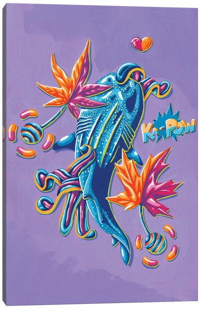 KaPow Season Canvas Art Print - Shark Art