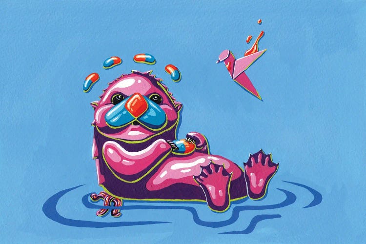 Whiskers by Bobbziee wall art