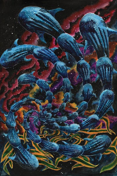 Psychedelic Animals: Trembling With The Beauty Only Blooms by Bobbziee