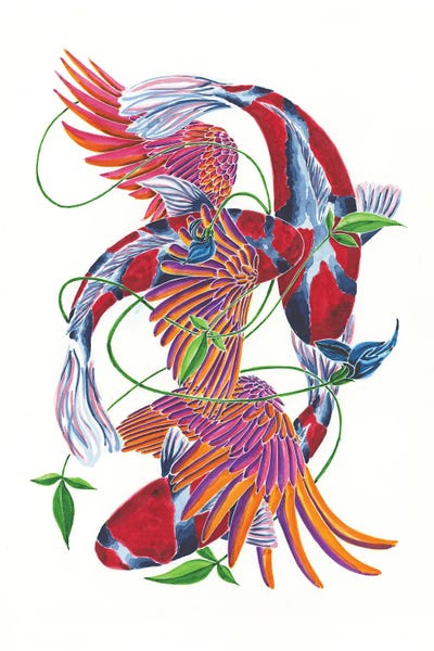 Koi: Structured Chaos VI by Bobbziee