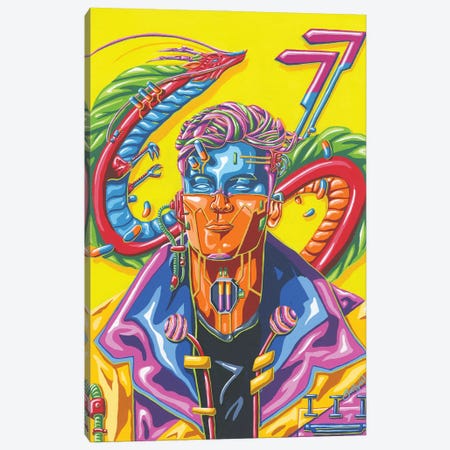 Cyberpunk LXXVII Canvas Print #ZIE55} by Bobbziee Art Print