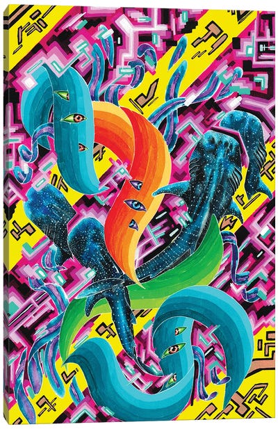 Tamed Perception III Canvas Art Print - Shark Art