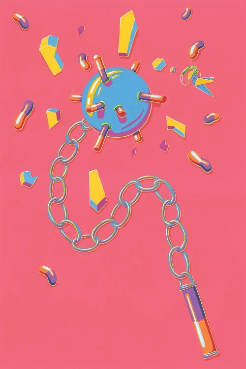 Delirious Dancer by Bobbziee wall art