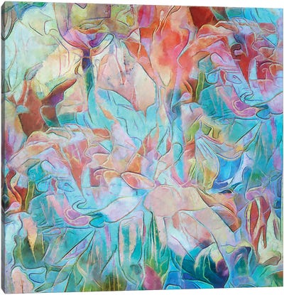 Abstract Flower I Canvas Art Print - Steve Hunziker