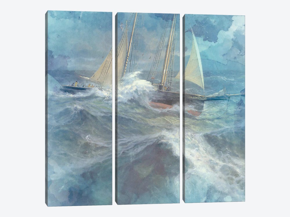 Coastal I by Steve Hunziker 3-piece Canvas Art Print