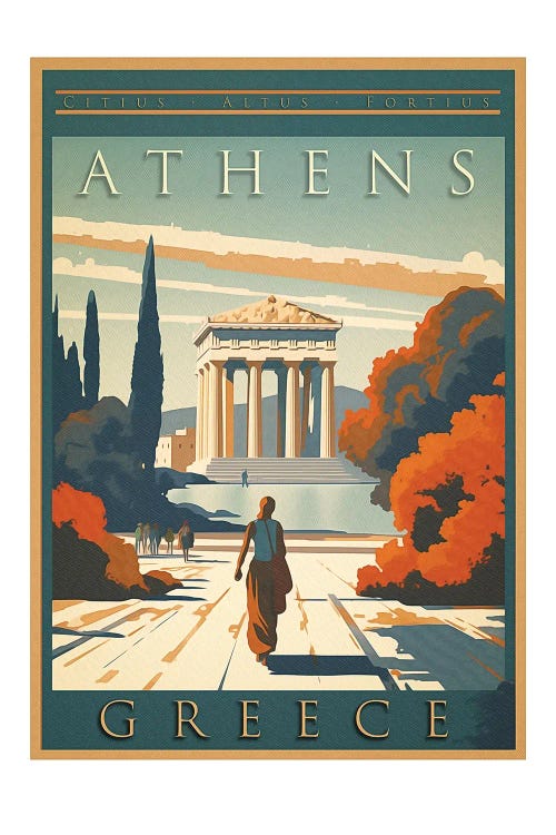 Vintage Poster XI by Steve Hunziker wall art