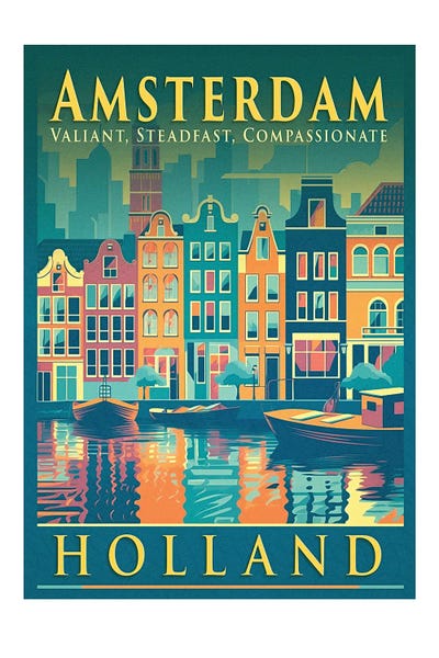 Netherlands: Vintage Poster XV by Steve Hunziker