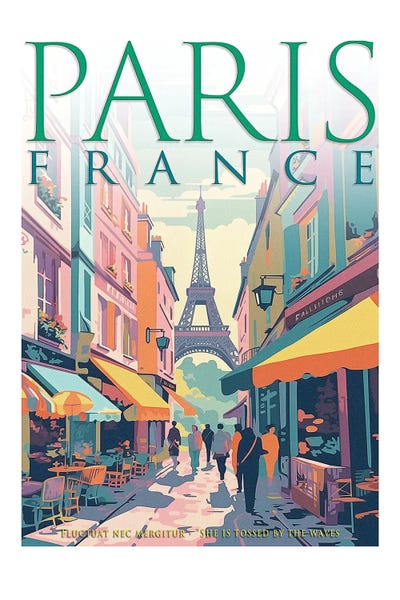 France: Vintage Poster XIV by Steve Hunziker