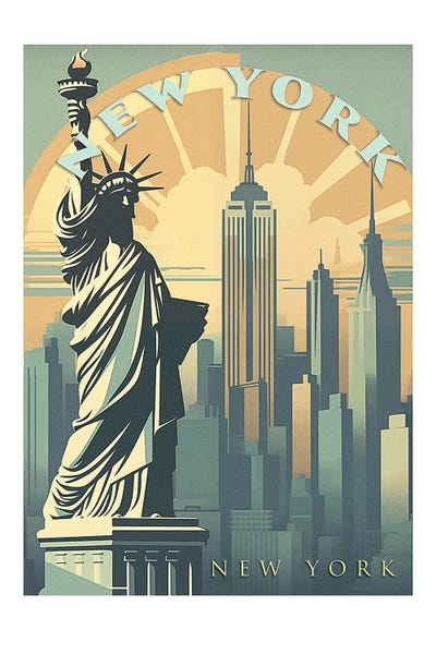 Fine Art Print: Vintage Poster IX by Steve Hunziker
