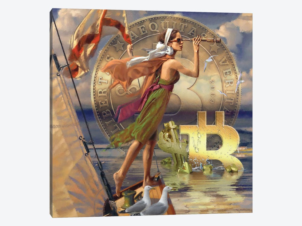 Bitcoindeco X by Steve Hunziker 1-piece Art Print