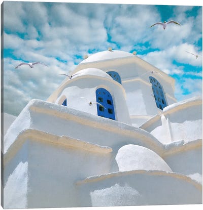 Grecian Blue III Canvas Art Print - Steve Hunziker