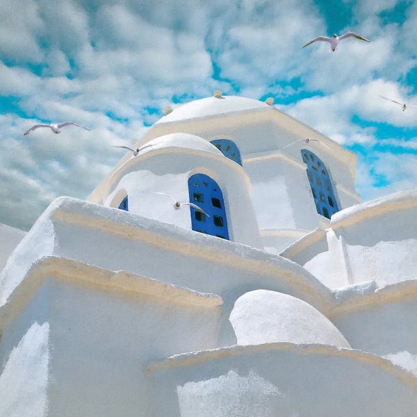 Steve Hunziker: Grecian Blue III by Steve Hunziker