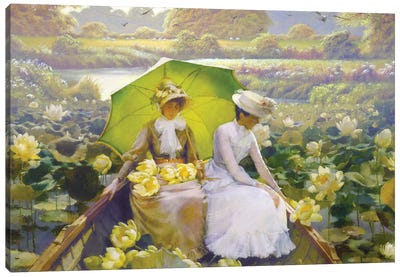 Lotus Ladies Canvas Art Print - Steve Hunziker