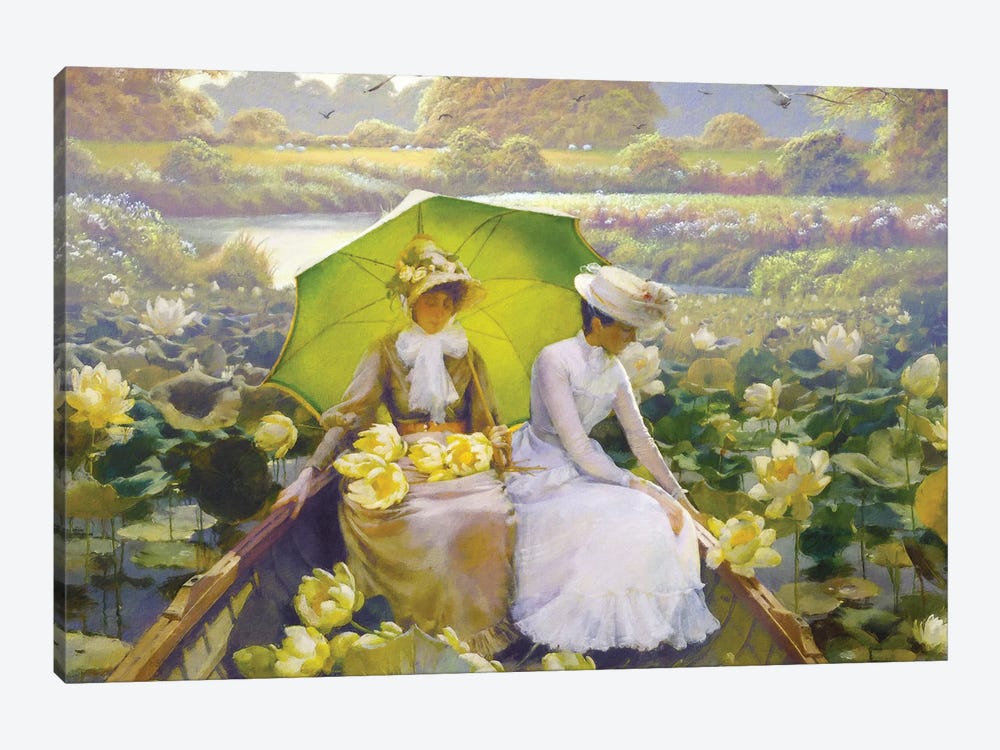 Lotus Ladies by Steve Hunziker 1-piece Canvas Wall Art