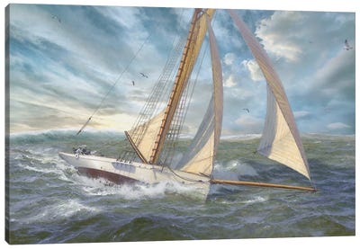 Smooth Sailing IV Canvas Art Print - Steve Hunziker