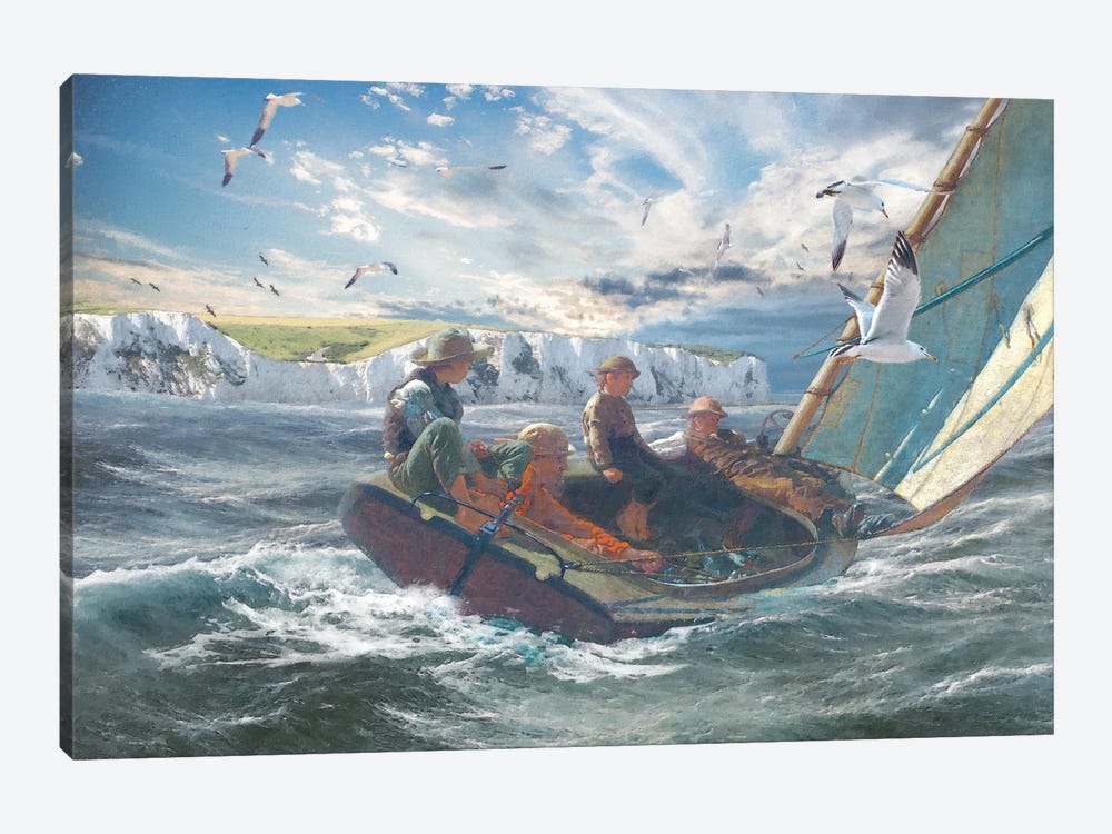 Windy Riders by Steve Hunziker 1-piece Canvas Print