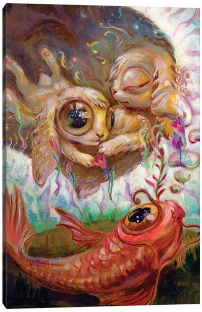 Antigravity II Canvas Art Print - Psychedelic Animals