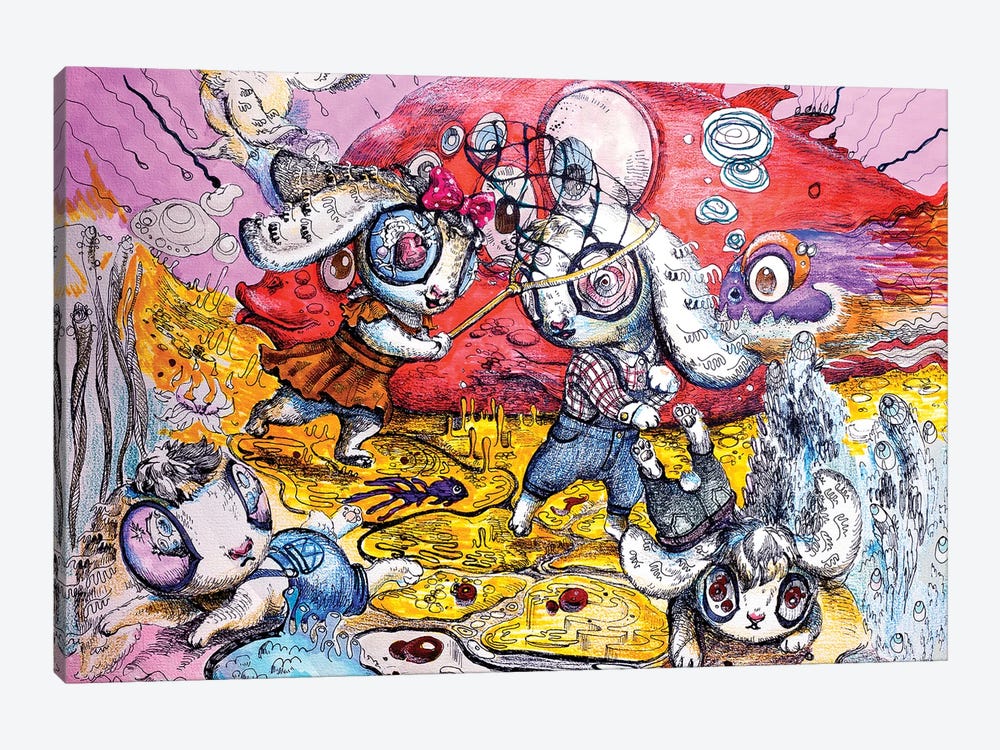 The Game by Zoya Koinash 1-piece Canvas Art Print