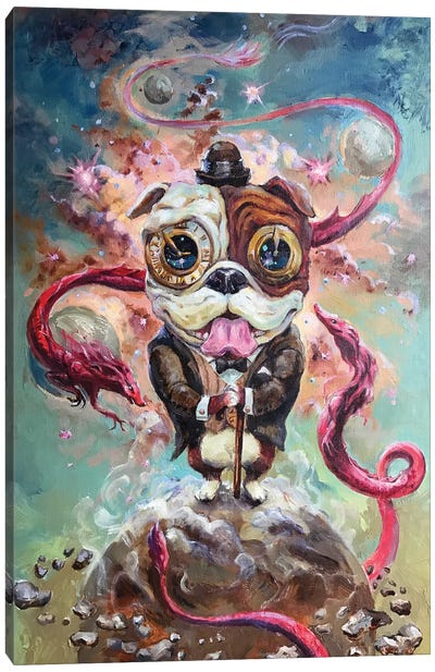 Guardian Dog Canvas Art Print - Zoya Koinash