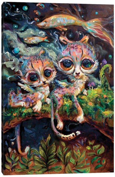 Antigravity I Canvas Art Print - Psychedelic Animals