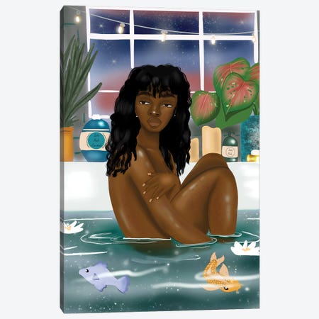 Bathtime Fantasy Canvas Print #ZLA10} by Zola Arts Canvas Wall Art