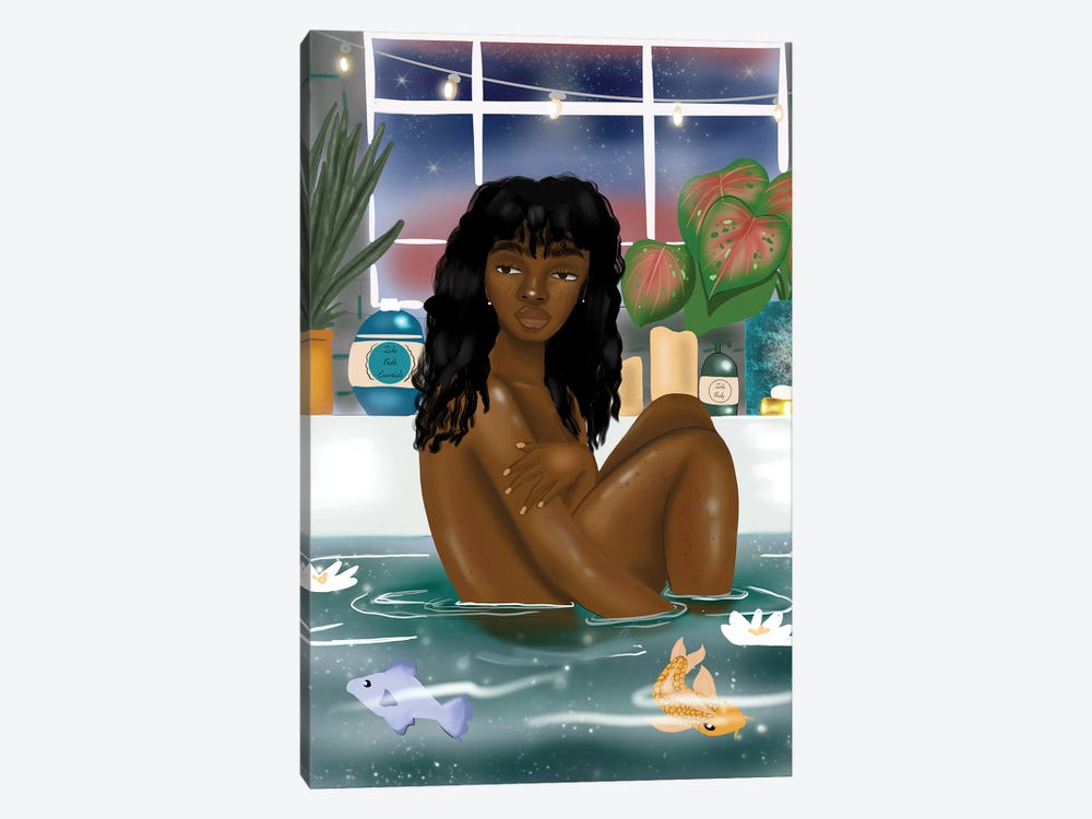 Bathtime Fantasy by Zola Arts 1-piece Canvas Art Print