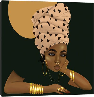 LaShonda and the Headwrap Canvas Art Print - Fashion Accessory Art