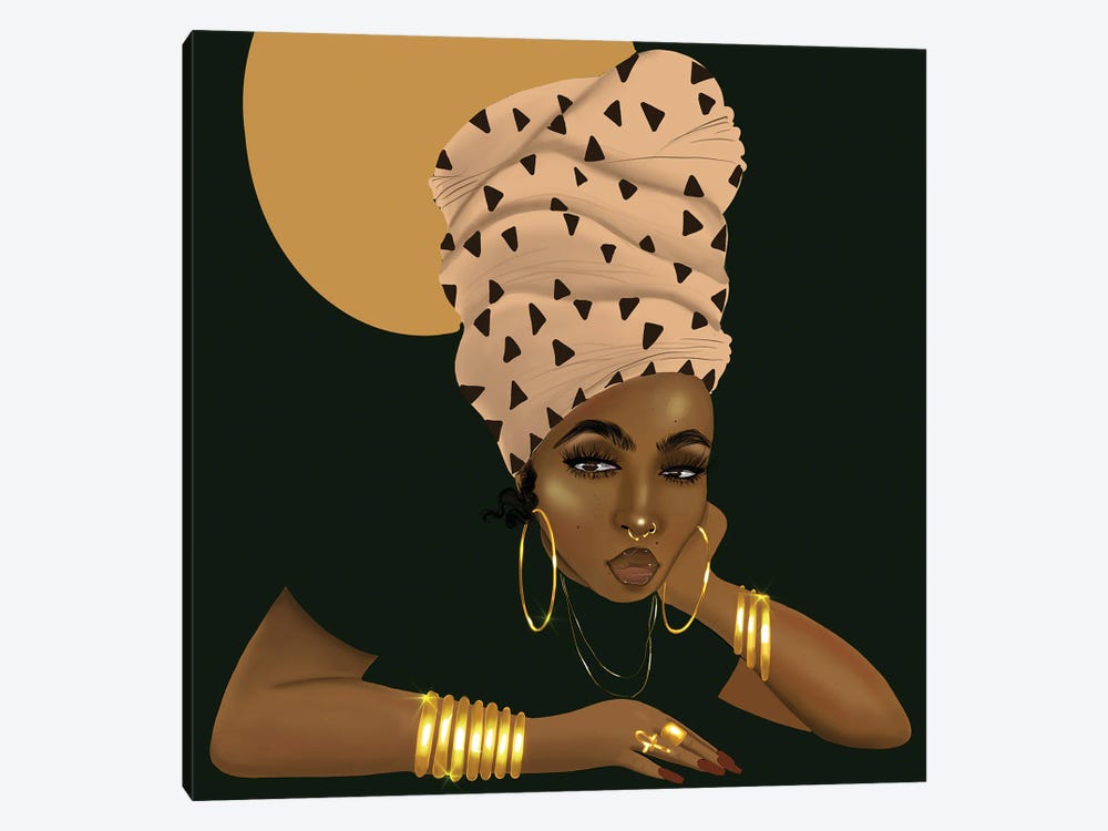 LaShonda and the Headwrap by Zola Arts 1-piece Canvas Art