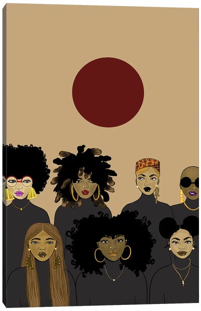 Le' Sisterhood Canvas Art Print - Black Lives Matter Art