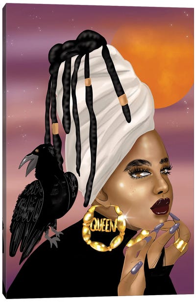 Queen Raven Canvas Art Print - Royalty