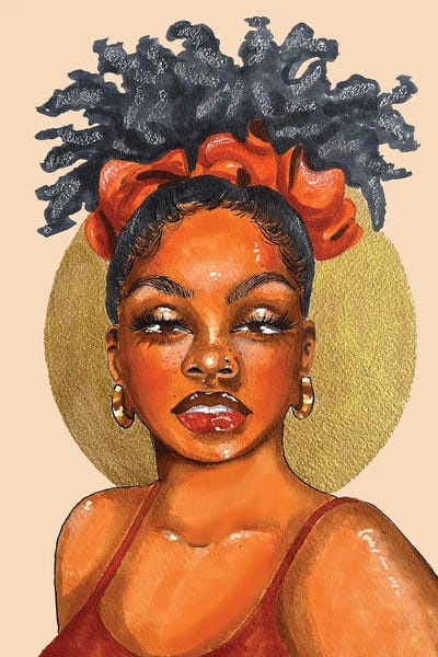 Janera's Scrunchie by Zola Arts canvas print