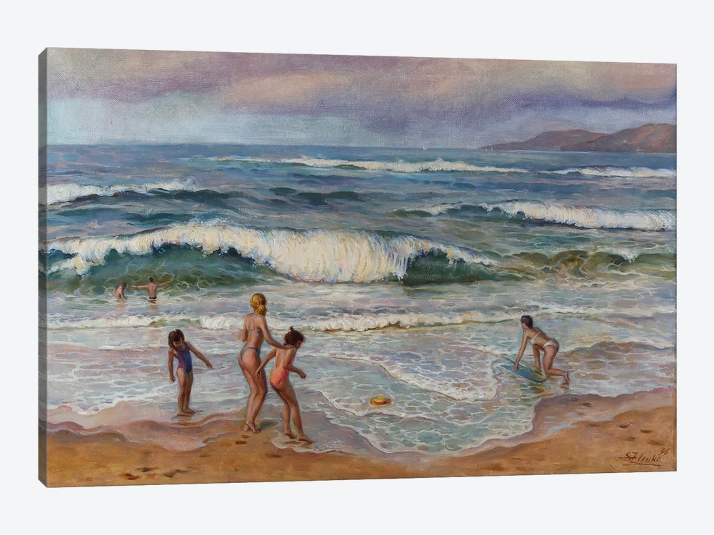On The Ocean Beach by Serguei Zlenko 1-piece Canvas Wall Art