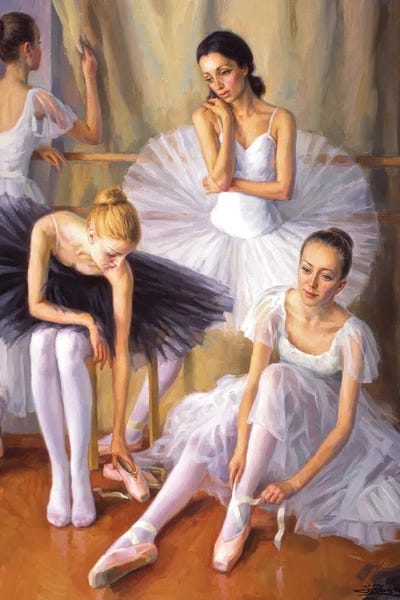 Serguei Zlenko: Black And White Tutu by Serguei Zlenko