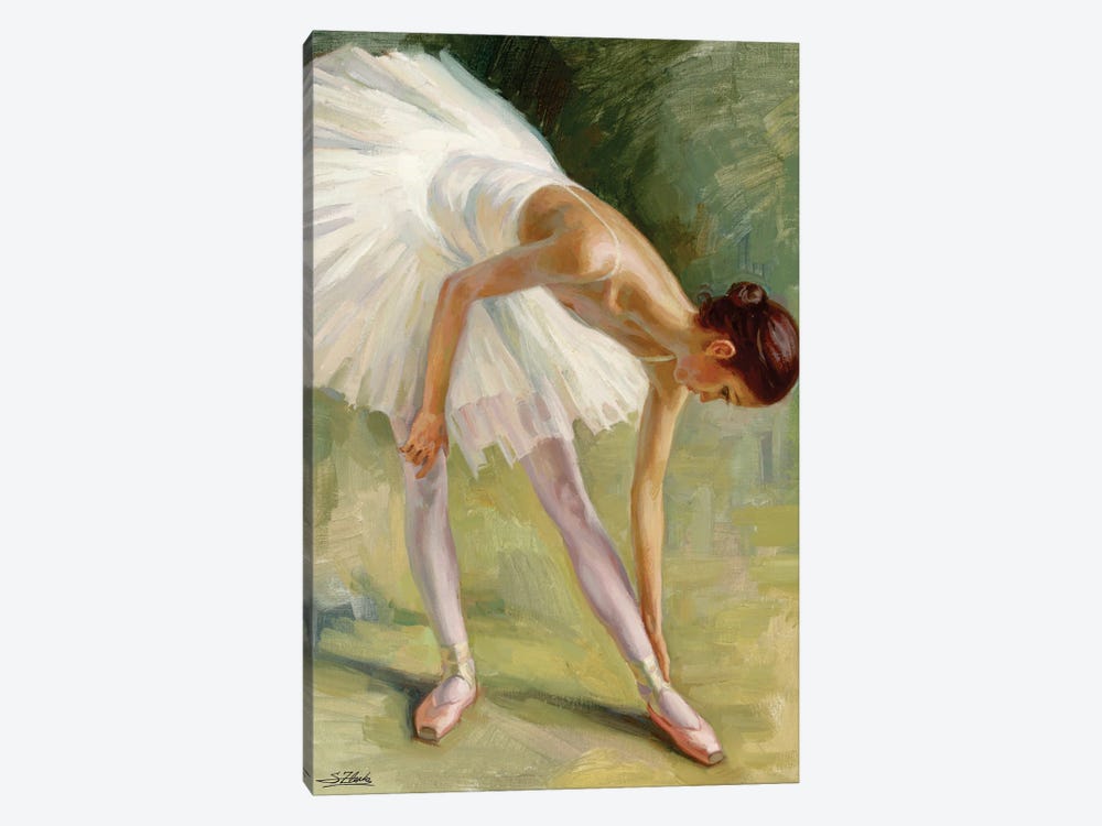 Dancer Adjusting Her Slipper by Serguei Zlenko 1-piece Canvas Art